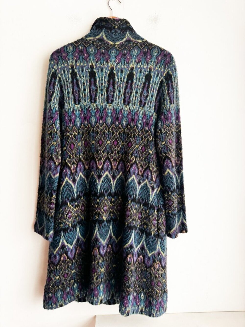 Diane Von Furstenberg Pita Wool Long Sweater Coat Gossip Girl S - Picture 5 of 9